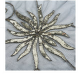 Sequinned 1920s Fringed Evening Shawl