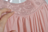 Hanny Maxi Embroidered Cotton Boho Dress