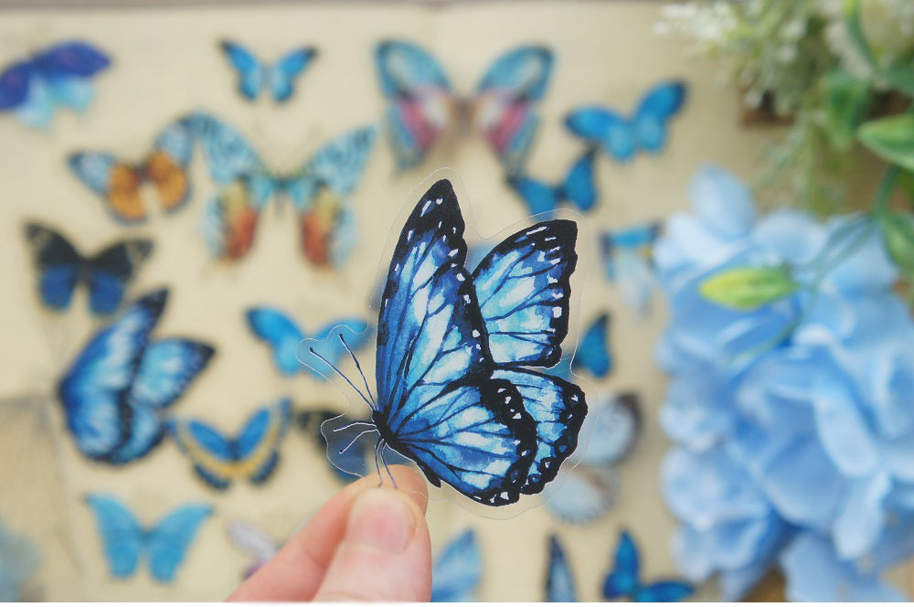 38pcs Butterfly PVC Stickers | Scrapbooking DIY Craft