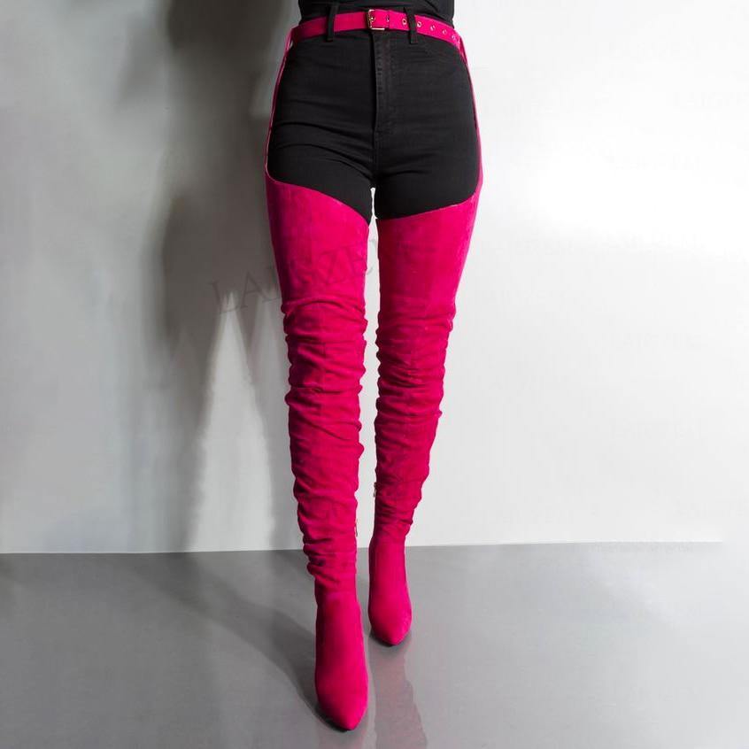 Choose Your Own Adventure | Women Chap Boots Waist Belt | Size 4-14 | 56 Colours - Woodland Gatherer