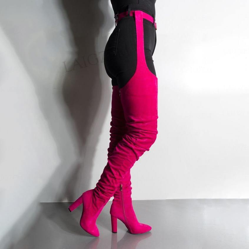 Choose Your Own Adventure | Women Chap Boots Waist Belt | Size 4-14 | 56 Colours - Woodland Gatherer