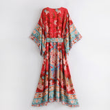 Boho Maxi Kimono Dress