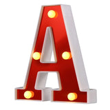 Red Circus Letters LED Light 26 Letters & 10 Numbers & Hearts