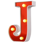 Red Circus Letters LED Light 26 Letters & 10 Numbers & Hearts