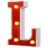 Red Circus Letters LED Light 26 Letters & 10 Numbers & Hearts