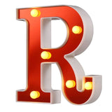 Red Circus Letters LED Light 26 Letters & 10 Numbers & Hearts