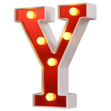 Red Circus Letters LED Light 26 Letters & 10 Numbers & Hearts