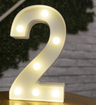 Red Circus Letters LED Light 26 Letters & 10 Numbers & Hearts