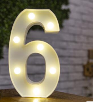 Red Circus Letters LED Light 26 Letters & 10 Numbers & Hearts