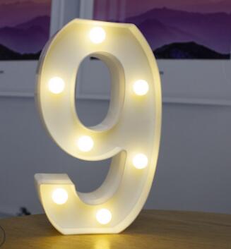 Red Circus Letters LED Light 26 Letters & 10 Numbers & Hearts