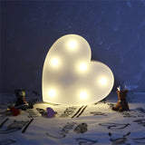 Red Circus Letters LED Light 26 Letters & 10 Numbers & Hearts