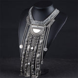 Cleopatra's Rain Maker Tassel Statement Necklace