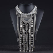 Cleopatra's Rain Maker Tassel Statement Necklace