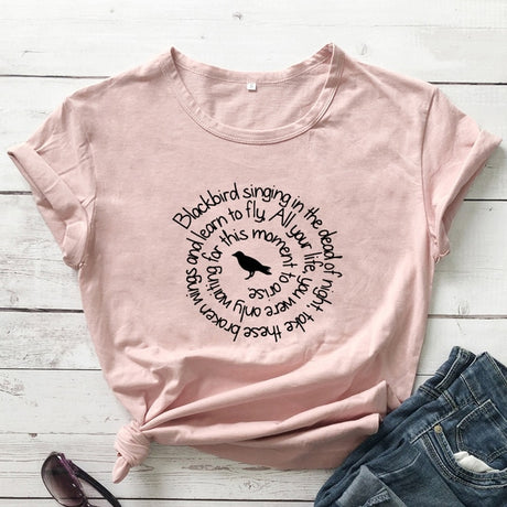 Blackbird Singing In The Dead Of Night T-shirts