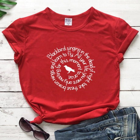 Blackbird Singing In The Dead Of Night T-shirts