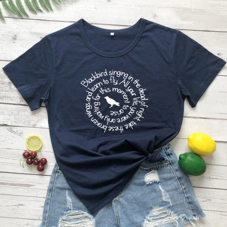 Blackbird Singing In The Dead Of Night T-shirts