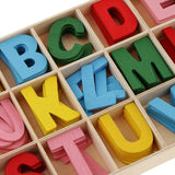 156pcs Colourful Wooden Letter Alphabet Embellishments Kids Educational Toys