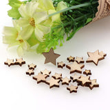 100 Wooden Stars | DIY Craft Supplies - Woodland Gatherer