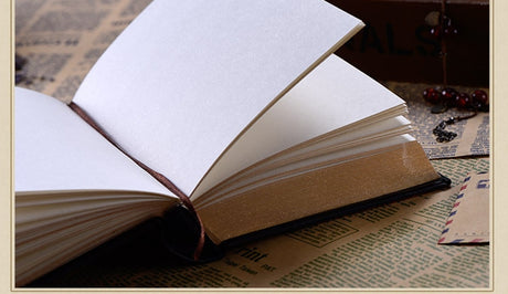 Blank Hard Cover Leather Sketchbook / Journal