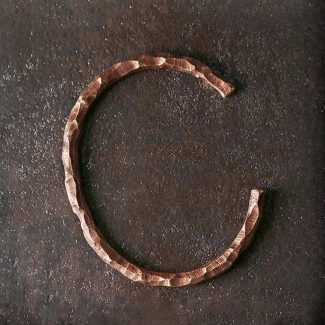 Handcrafted Hammered Copper Bracelet