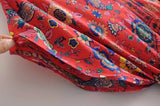 Peacock Print Summer Boho Dress Three Colours