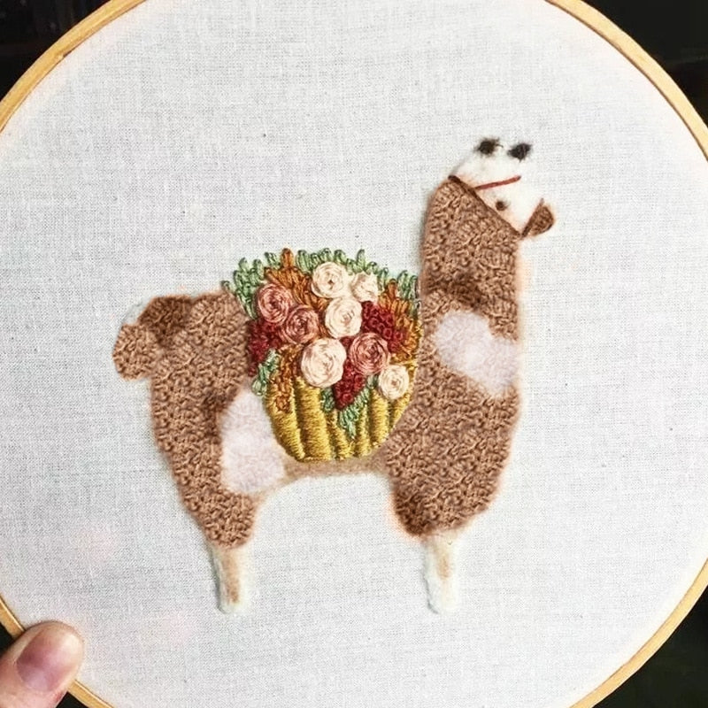 Llama Love Beginners DIY Embroidery Kits