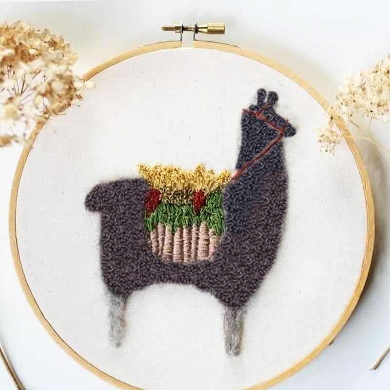 Llama Love Beginners DIY Embroidery Kits