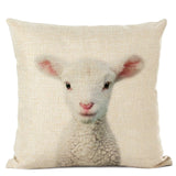 Cute Baby Animals Linen Cushion Covers