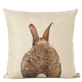 Cute Baby Animals Linen Cushion Covers