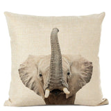Cute Baby Animals Linen Cushion Covers
