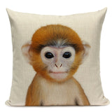 Majestic Beasts Linen Cushion Covers