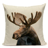 Majestic Beasts Linen Cushion Covers
