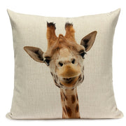 Majestic Beasts Linen Cushion Covers