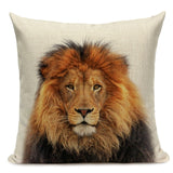 Majestic Beasts Linen Cushion Covers