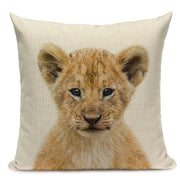 Majestic Beasts Linen Cushion Covers