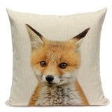 Majestic Beasts Linen Cushion Covers