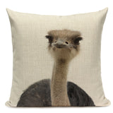 Majestic Beasts Linen Cushion Covers