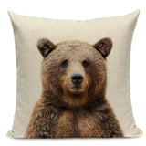 Majestic Beasts Linen Cushion Covers