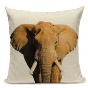 Majestic Beasts Linen Cushion Covers