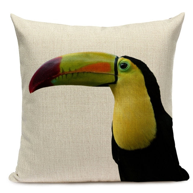 Majestic Beasts Linen Cushion Covers