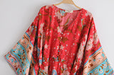 Boho Maxi Kimono Dress