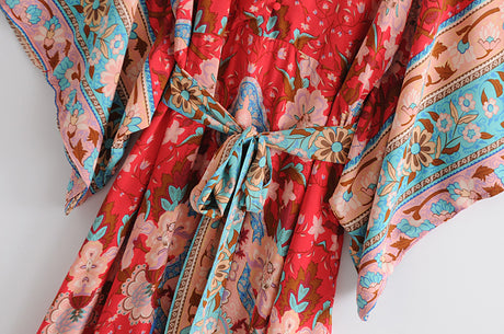 Boho Maxi Kimono Dress