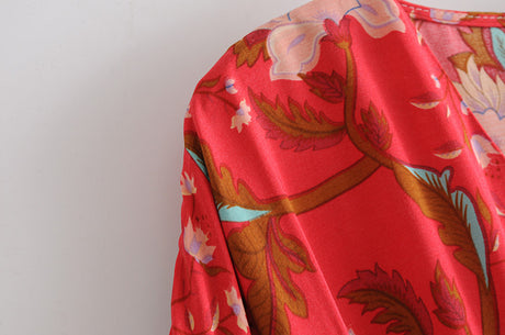 Boho Maxi Kimono Dress