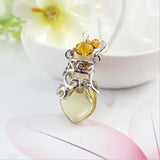 Fairy Heart Potion Bottle Glass Perfume Necklace Essential Oil Bottle Pendants