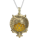 Woodland Aroma Diffuser Open Locket Pendant Necklace | Perfume, Essential Oil, Aromatherapy