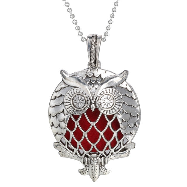 Woodland Aroma Diffuser Open Locket Pendant Necklace | Perfume, Essential Oil, Aromatherapy