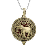 Woodland Aroma Diffuser Open Locket Pendant Necklace | Perfume, Essential Oil, Aromatherapy