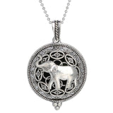 Woodland Aroma Diffuser Open Locket Pendant Necklace | Perfume, Essential Oil, Aromatherapy