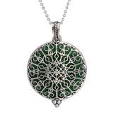 Woodland Aroma Diffuser Open Locket Pendant Necklace | Perfume, Essential Oil, Aromatherapy