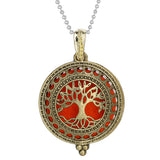 Woodland Aroma Diffuser Open Locket Pendant Necklace | Perfume, Essential Oil, Aromatherapy